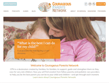 Tablet Screenshot of courageousparentsnetwork.org